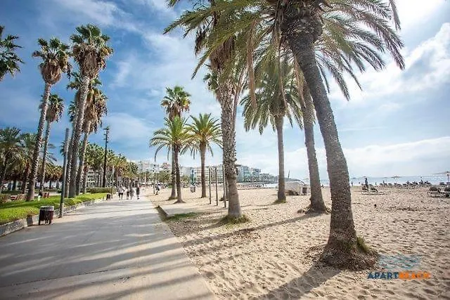 Apartbeach Capri Front Beach Clima Y Wifi Salou Appartement